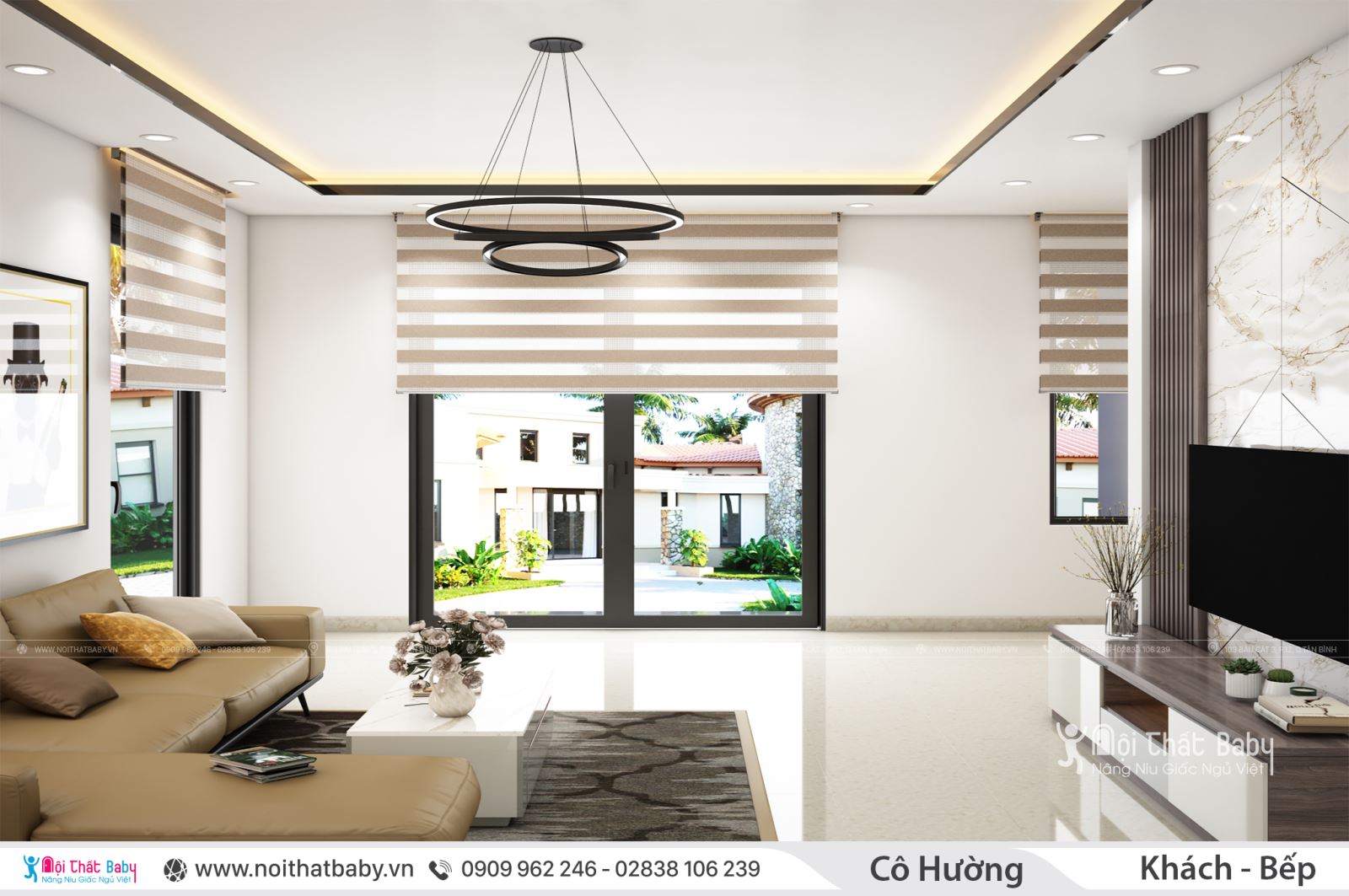 Thiết kế nhà nguyên căn sang trọng tại Tây Ninh 